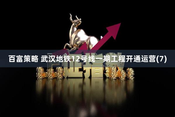 百富策略 武汉地铁12号线一期工程开通运营(7)